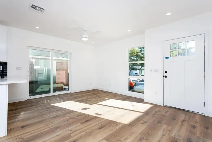 Large windows to allow for ample light