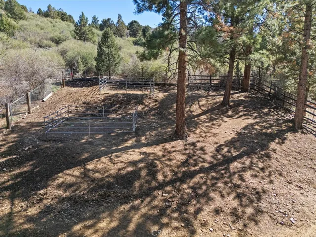 This is the view of the corrals in the rear of the property