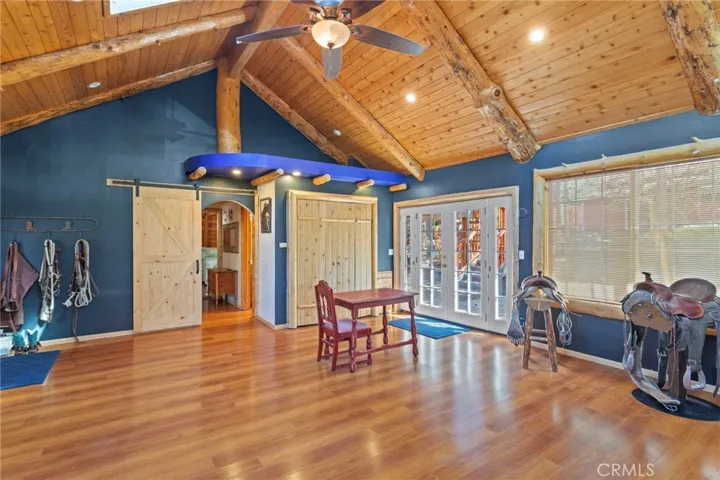 French doors opening to the back of your property