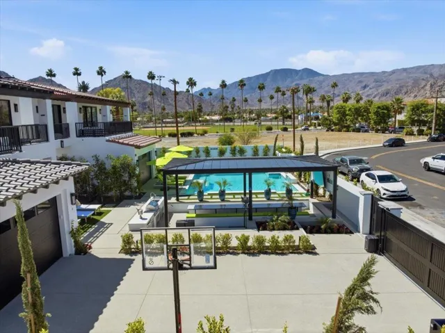 View from Basketball Crt to Patio