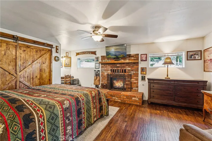 Primary 1st Floor Bedroom with Fireplace