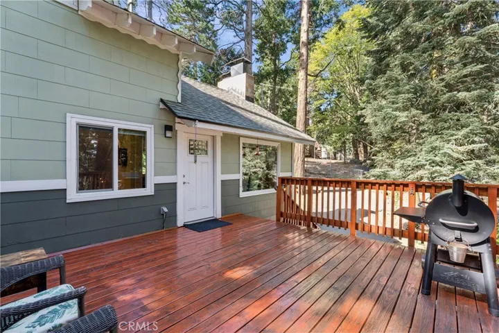 The Deck serves as a wonderful place to BBQ, eat, relax, and enjoy the peace.