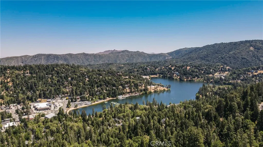 Property is located nearby Lake Gregory, this is an overhead view and there is a distant view of the lake from the house