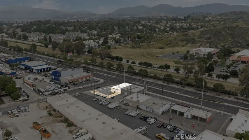 Ariel View Over Soledad Canyon Rd.