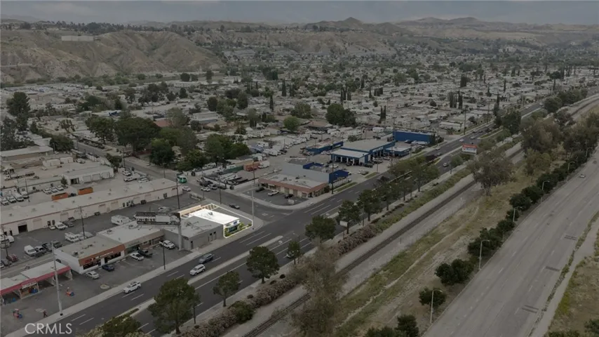 Ariel View Over Soledad Canyon Rd.