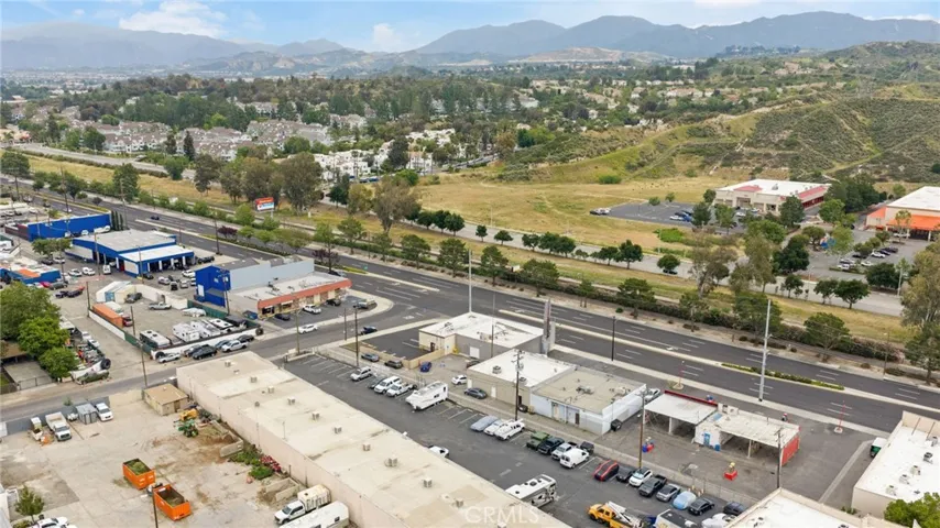 Ariel View Over Soledad Canyon Rd.