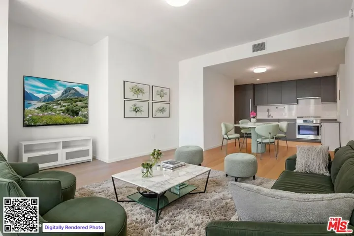 Digitally Staged Living Room o