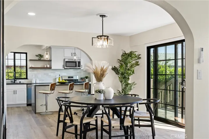 Dining room facing kitchen