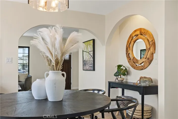 Dining room facing family room