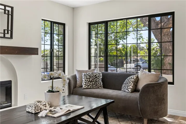 Family room facing front yard