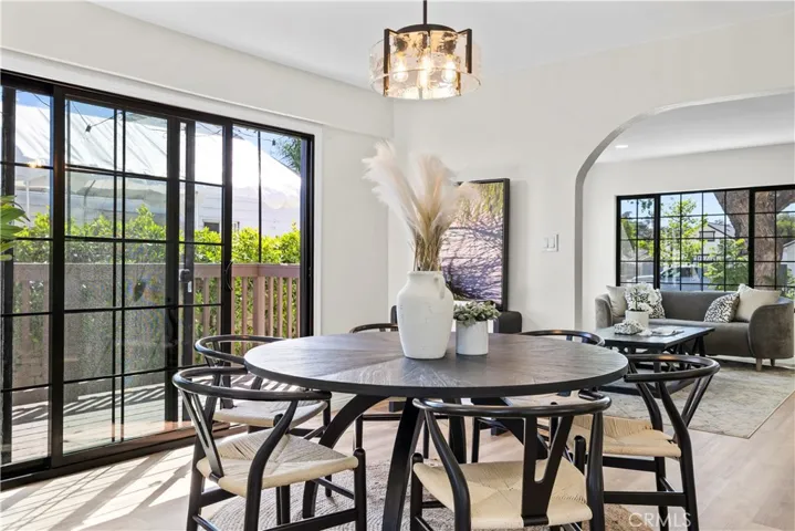 Dining room facing out to deck