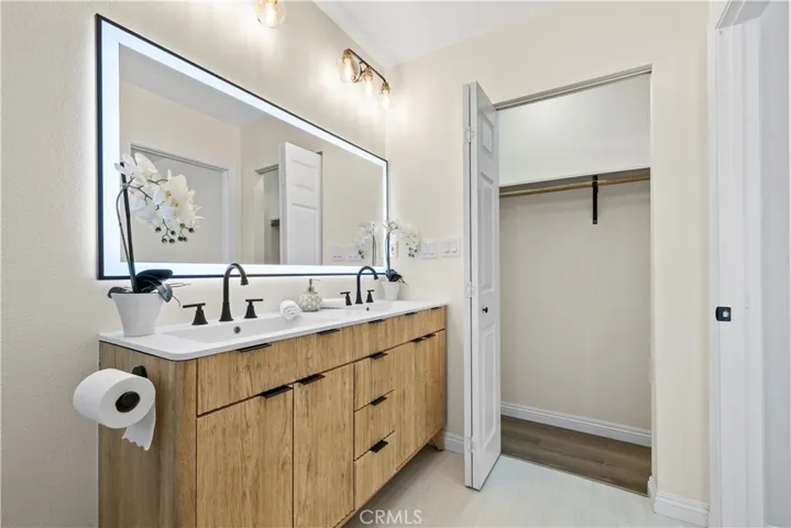 Master bathroom with spacious closet