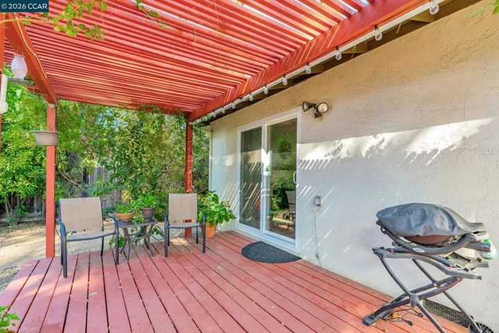 Wood deck has been removed, cover is still present.