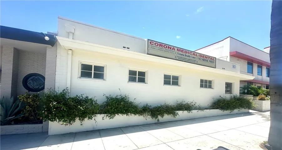 Front of building facing Main across for hospital