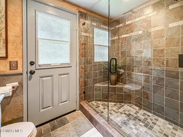 Downstairs bathroom door to outside