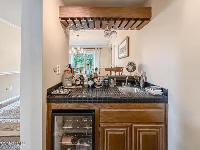 Bar with wine Refrigerator