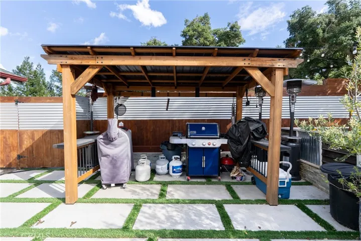 Covered BBQ area