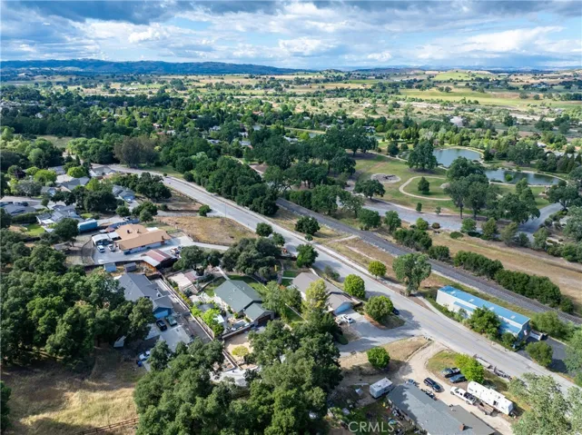 Bird’s-eye view with access to the De Anza Trail via the walking path along Traffic Way and views of The Lakes