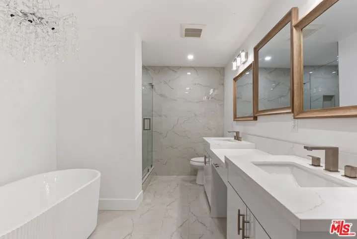 Primary bath with double sinks