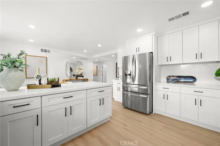 Fully remodeled kitchen with quartz countertops