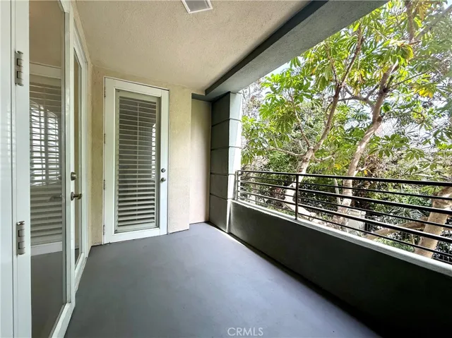 Private covered patio