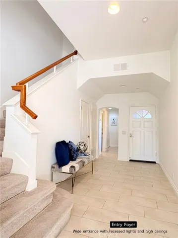 Heading upstairs