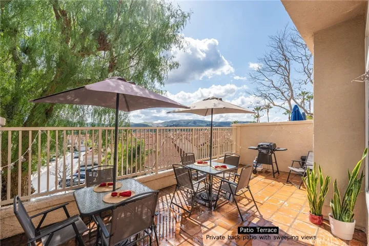 Private Terrace with views