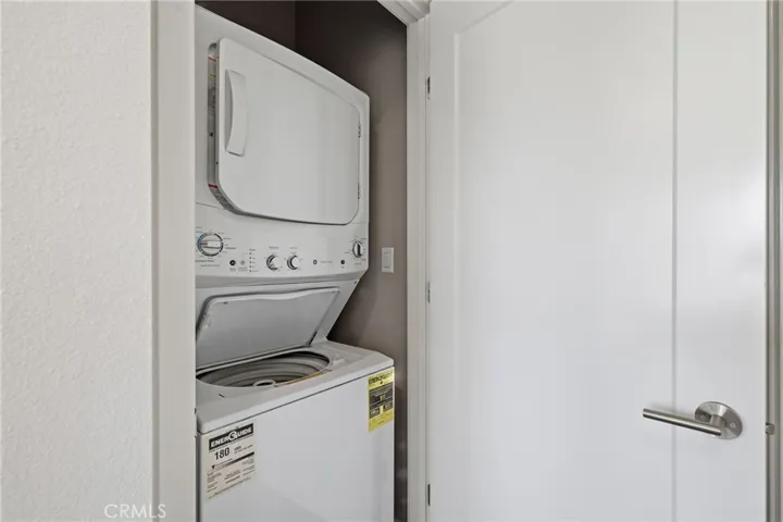 Interior laundry closet