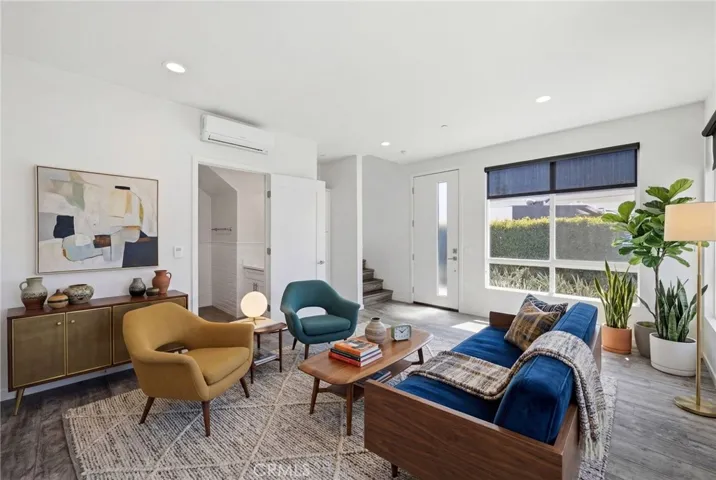 Downstairs flex space with bathroom (Virtually staged)