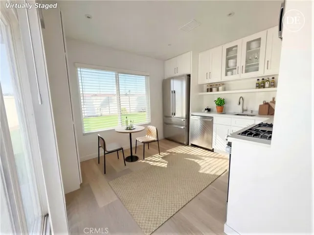 virtually staged AI modern kitchen