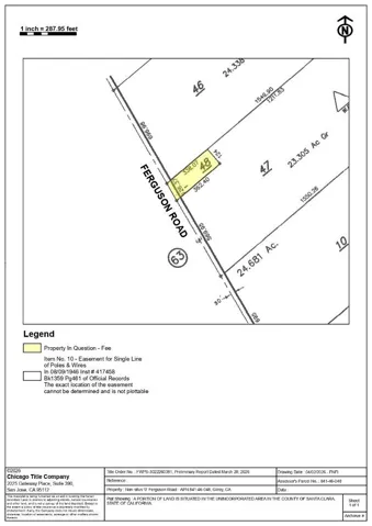 Location of lot