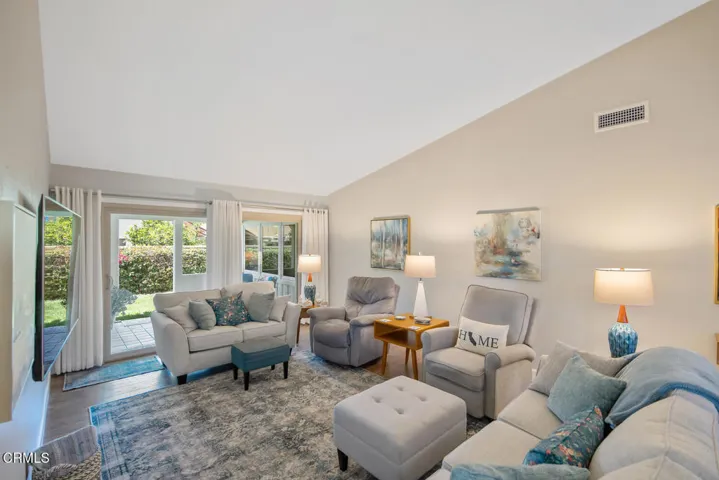 Living Room w/ Private Patio