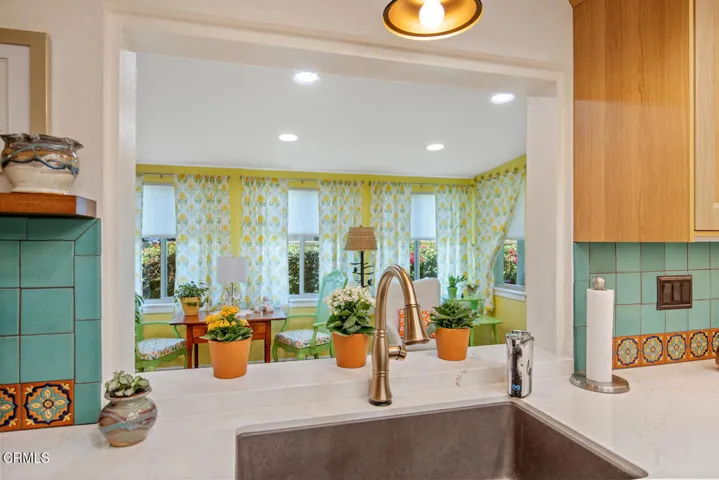 Kitchen See-Through to Sunroom