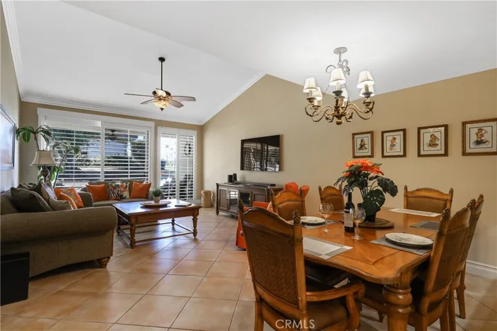 Main living area on the golf course