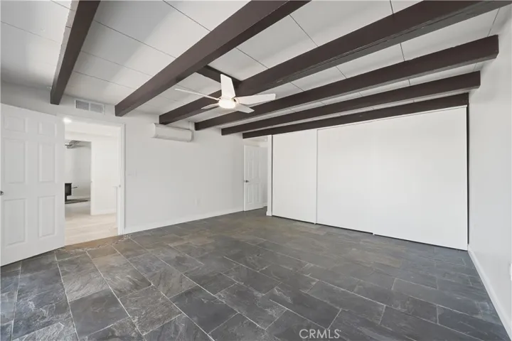 Alternate view of front bedroom w large closet