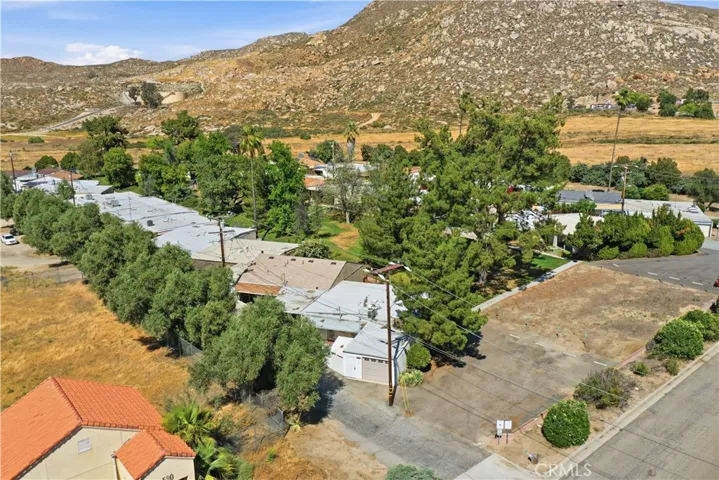 Overhead showing community location next to local foothills