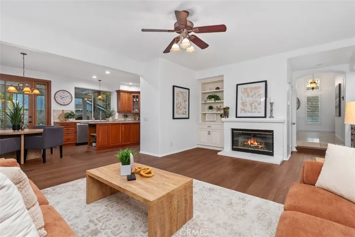 Fire Virtually Edited | Kitchen Opens to Family Room