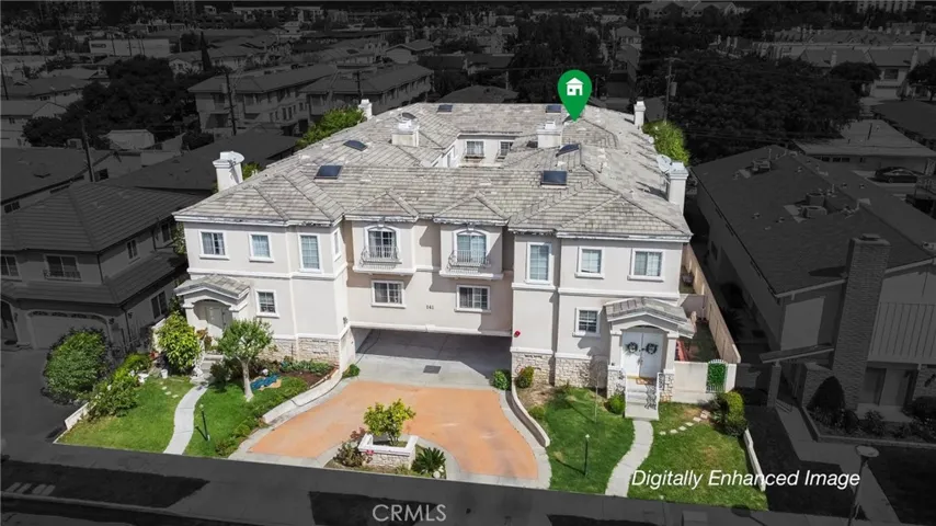 Digitally enhanced image - Aerial View