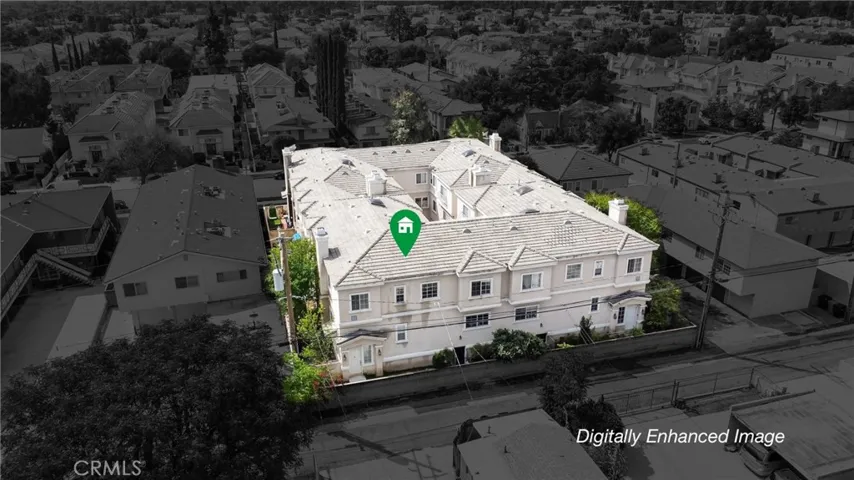 Digitally enhanced image - Aerial View