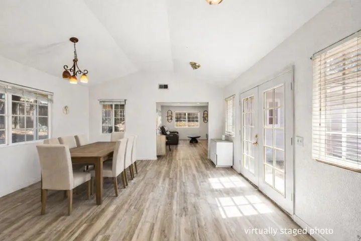 virtually staged dining room angle 2