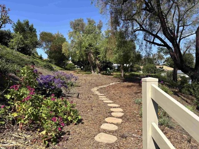 Walking path right out the back door