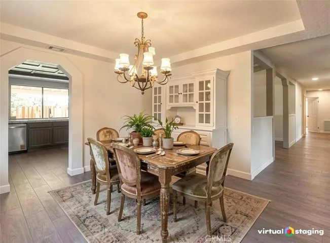 Dining Room Virtually Staged
