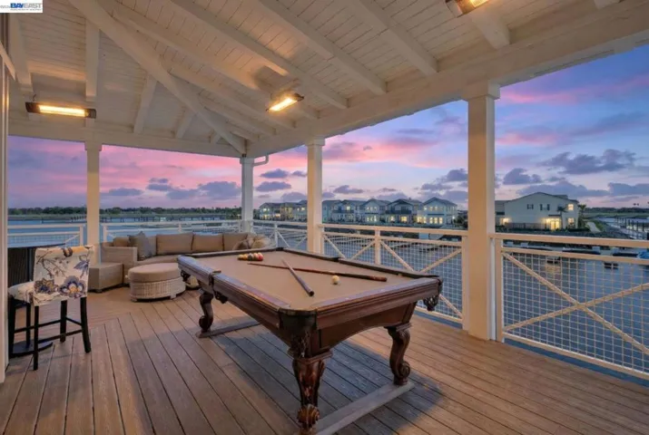 A POOL TABLE FOR THE NEW HOME OWNERS TO ENJOY!