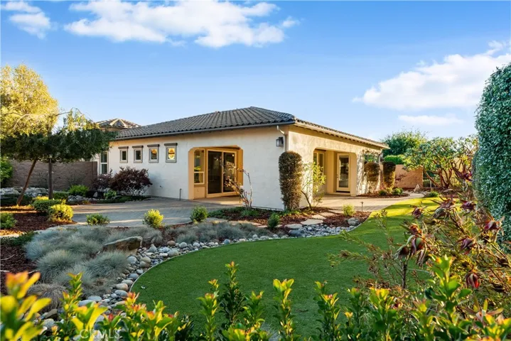 Low maintenance artificial turf landscape design.