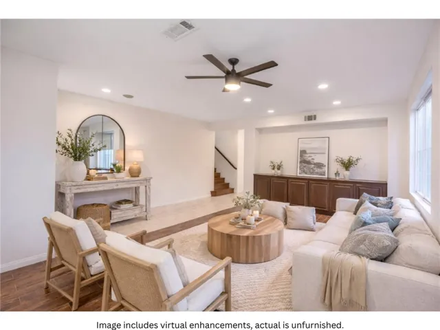 VIRTUALLY STAGED WITH FURNITURE