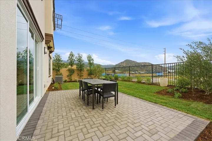 Patio with Pavers and Mountain Views