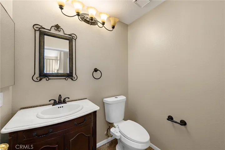 Bathroom With Vanity And Neutral Finishes