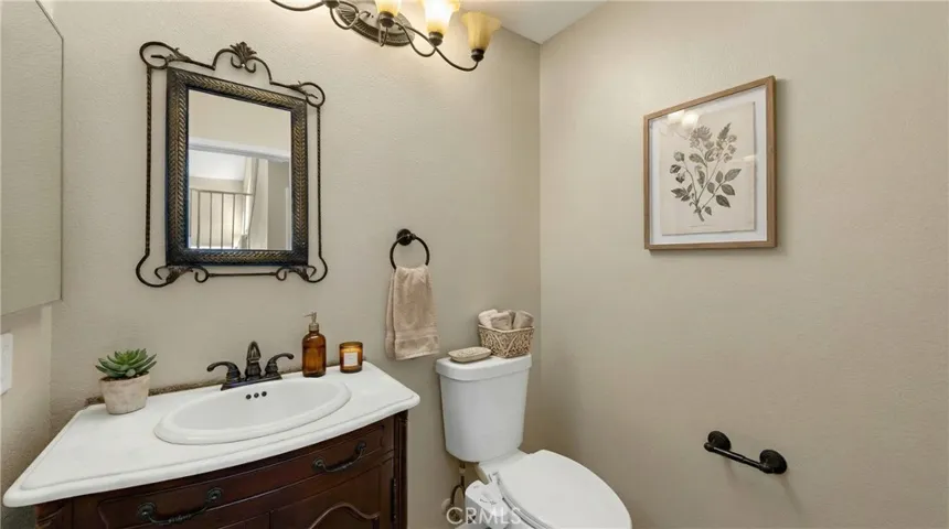  Bathroom With Vanity And Neutral Finishes - Digitally Staged