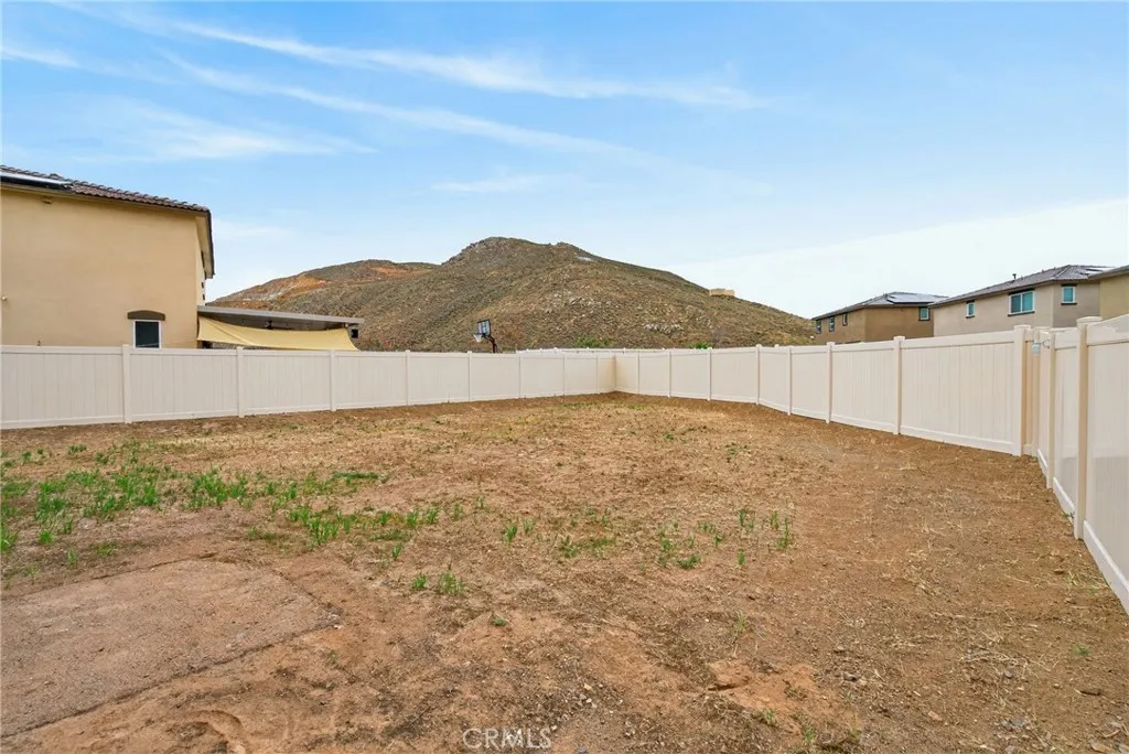Large Back Yard with Mountain Views