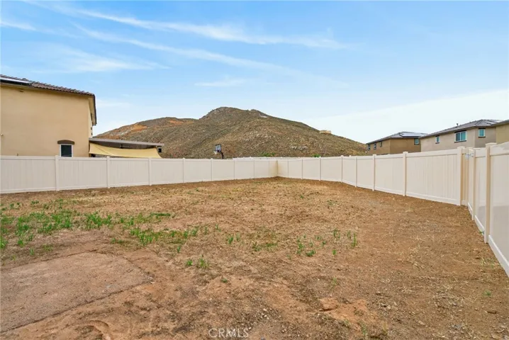 Large Back Yard with Mountain Views